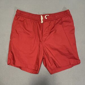 Lands‎ End Men's Red Elastic Waist/drawstring Swim Trunks/Shorts Size XL 40-42
